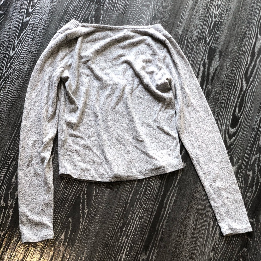 Button up gray sweater - Picture 2 of 3